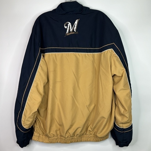 Vintage MLB Brewers Pullover Windbreaker Jacket XL - Picture 4 of 12